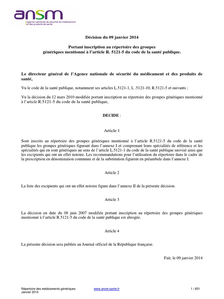 ciplox générique
