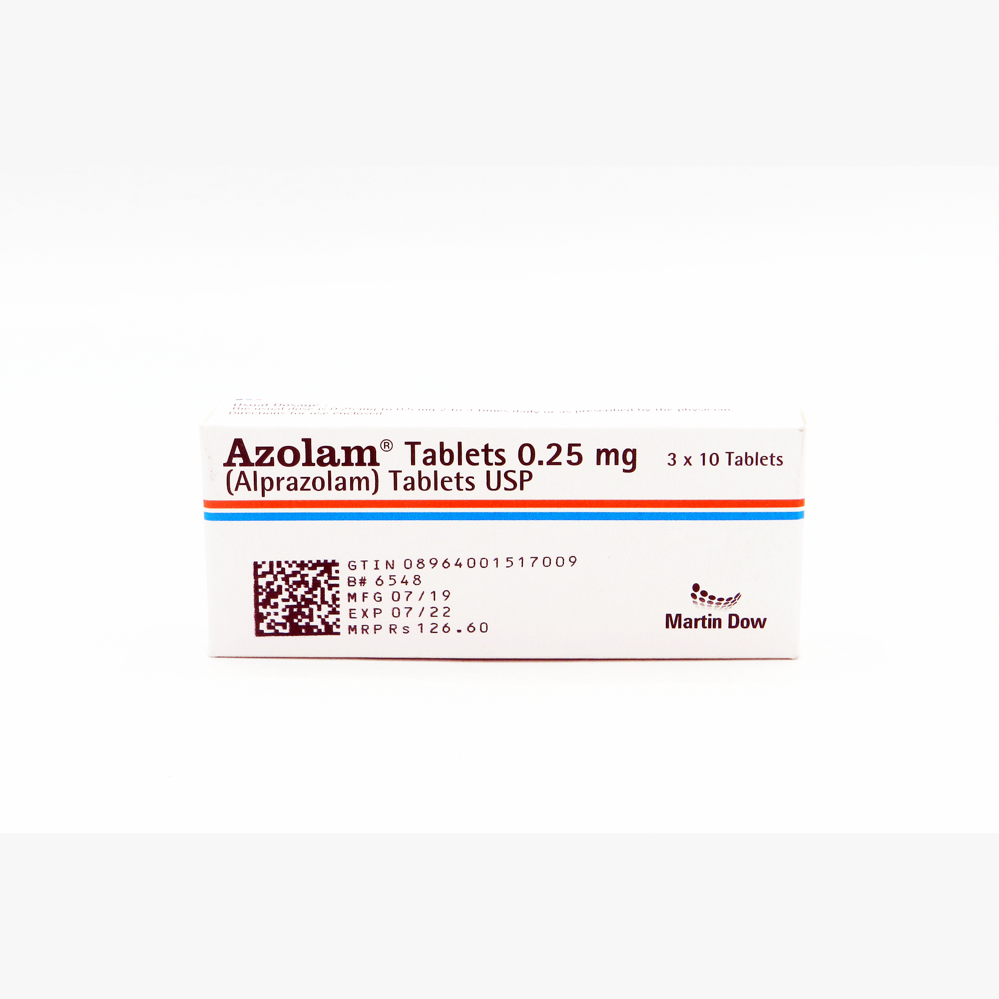 Alprazolam 0.25mg