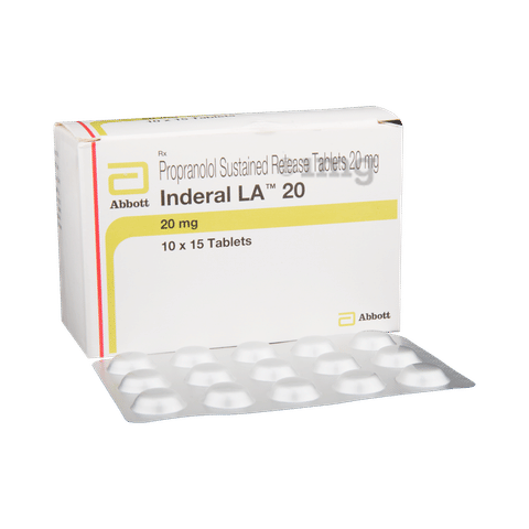 Inderal de 20 mg