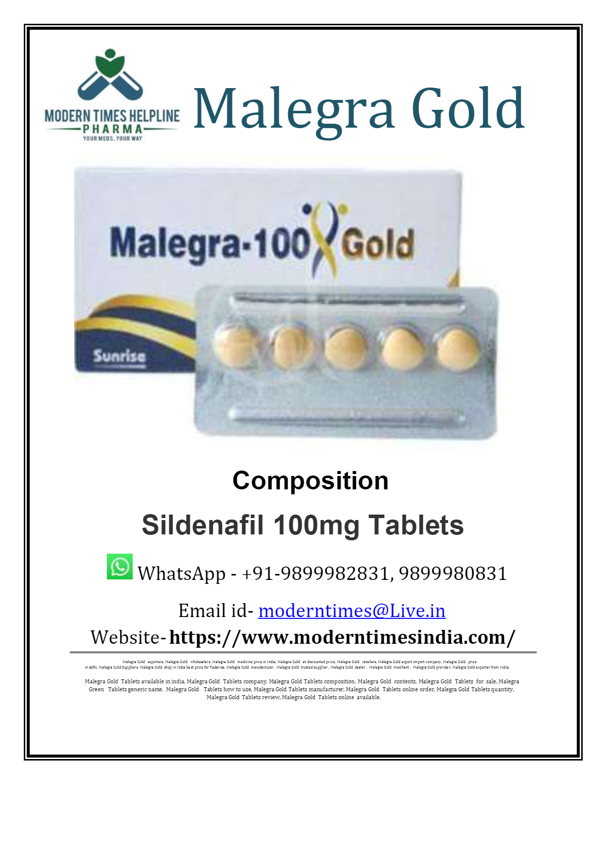 Malegra 100mg Online