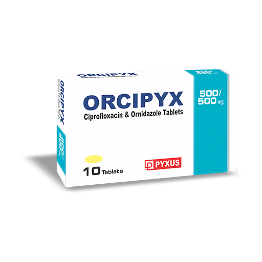 Ciprofloxacin 500mg & Ornidazole 500 Mg