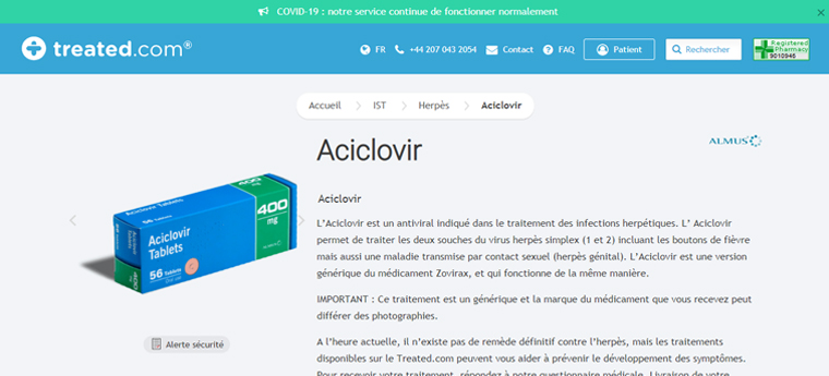 Acyclovir où acheter