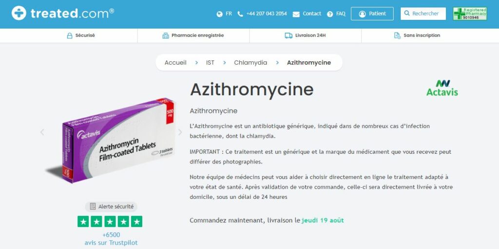 Azithromycin achat france