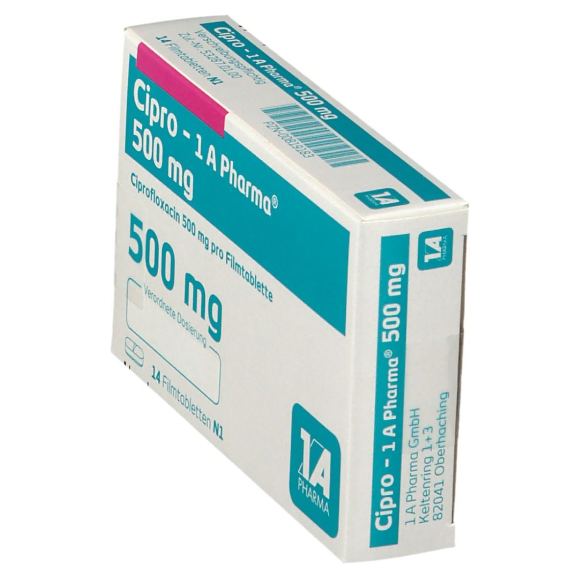 Ciprofloxacin 500 mg 1x2