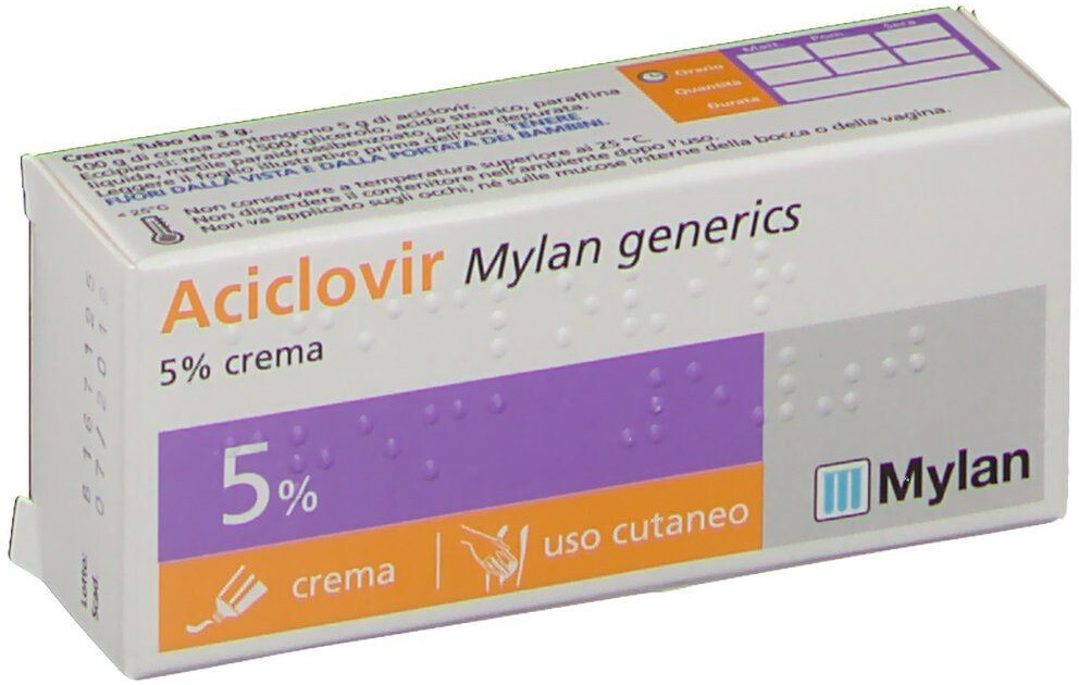 Prix aciclovir mylan