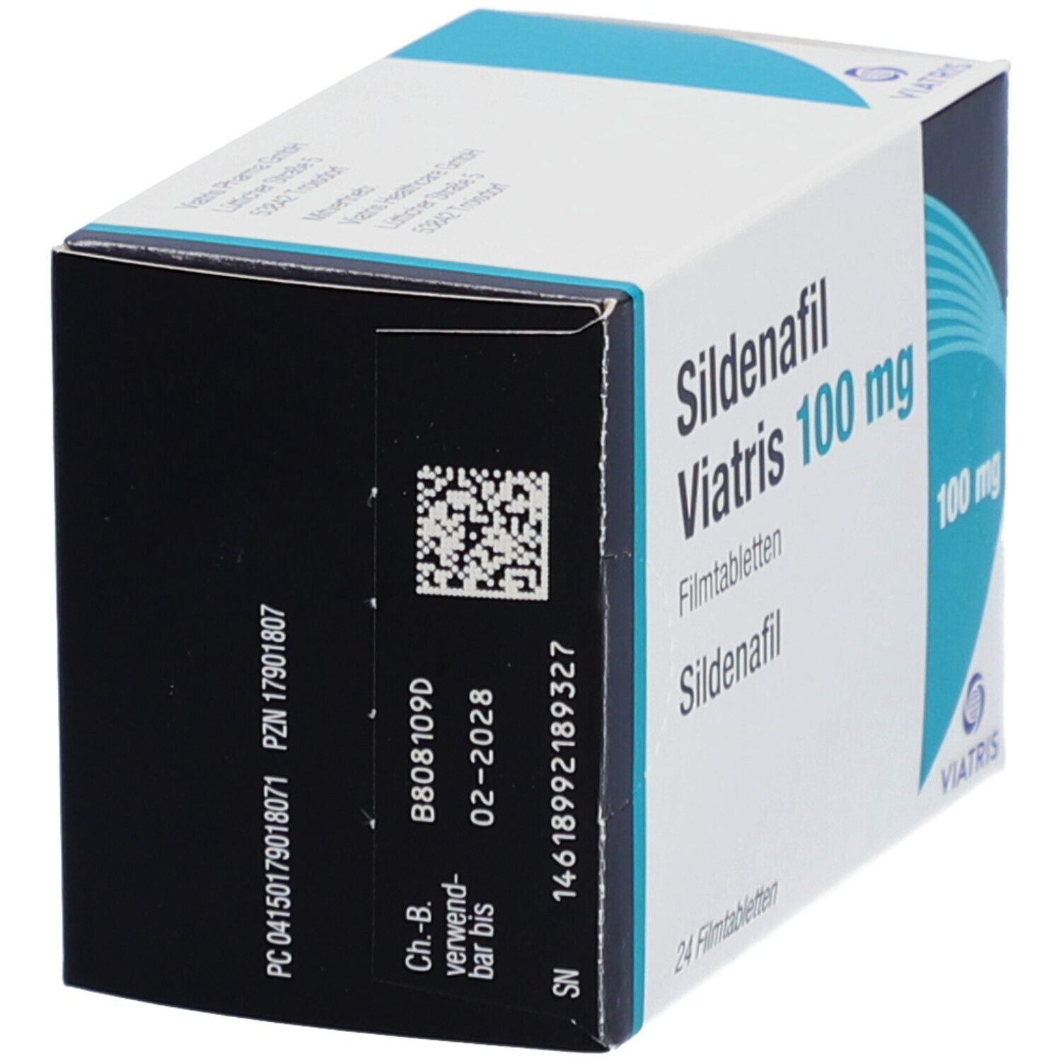 Sildénafil 100 mg boîte de 24