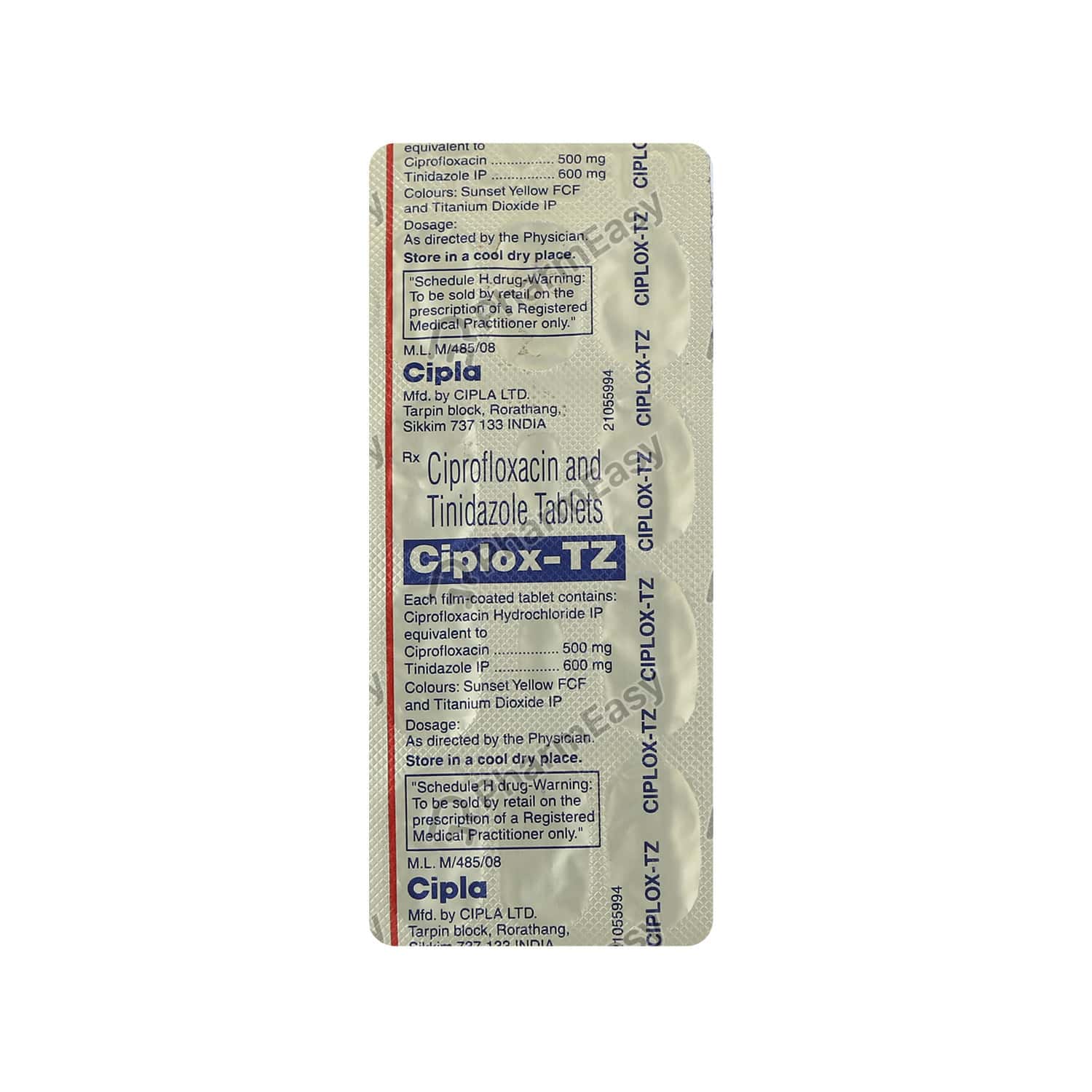 ciprofloxacin 250mg emc