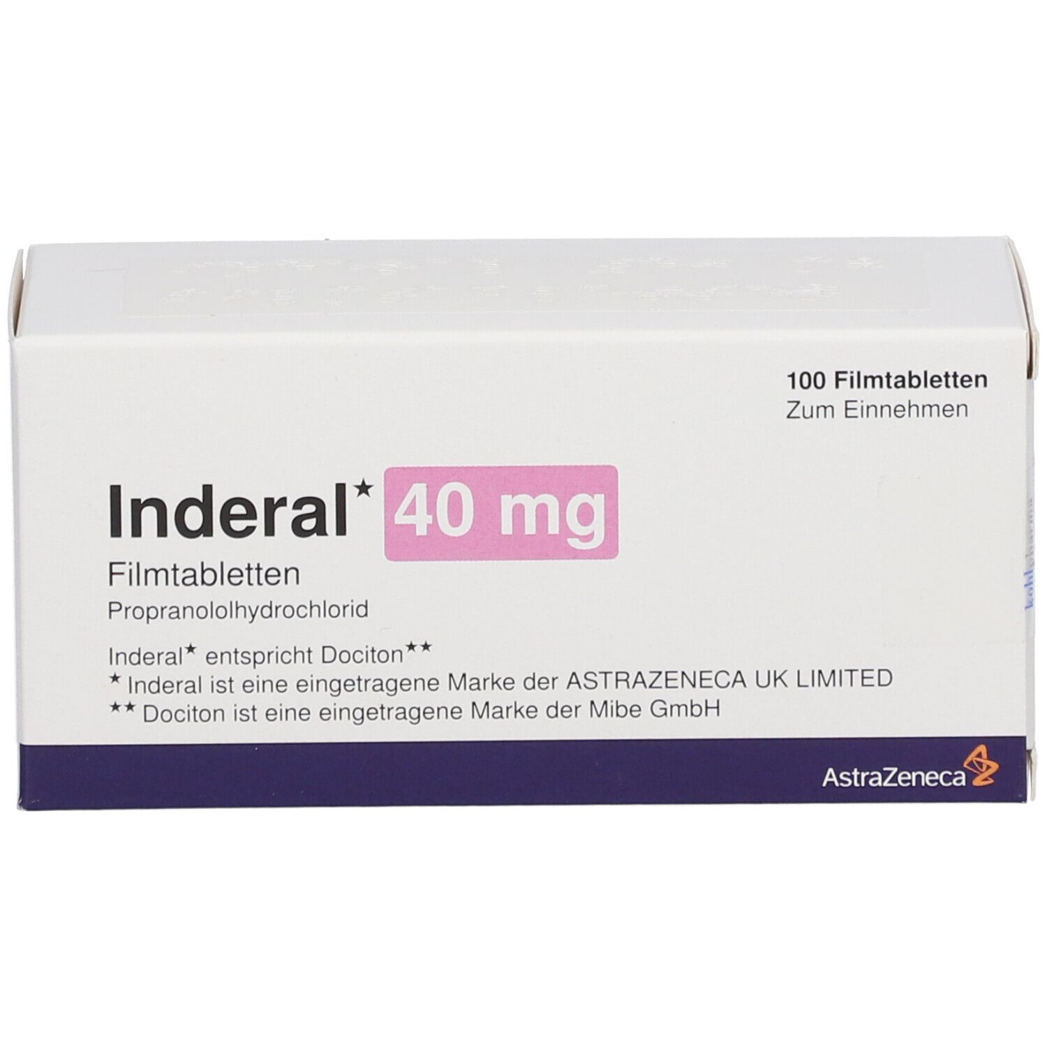 Inderal 10mg fc tabs