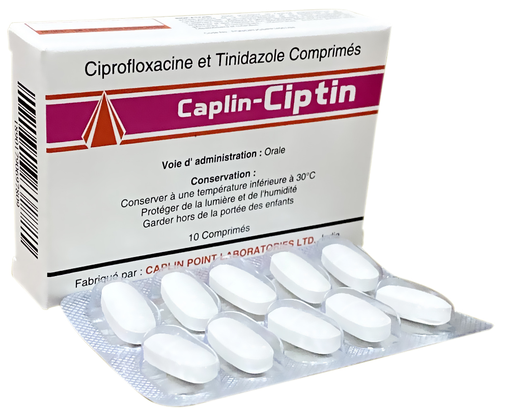 Ciprofloxacin 500mg tinidazole 600 mg