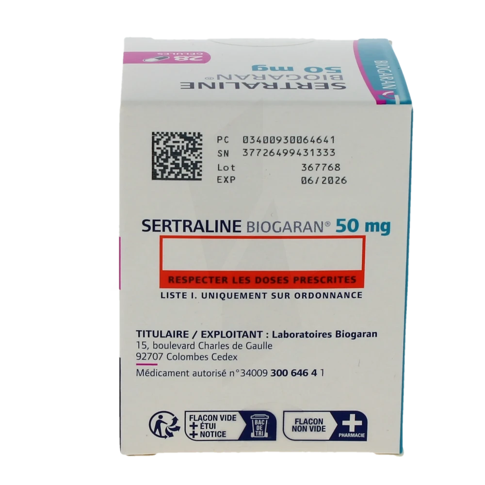 Commander sertraline générique