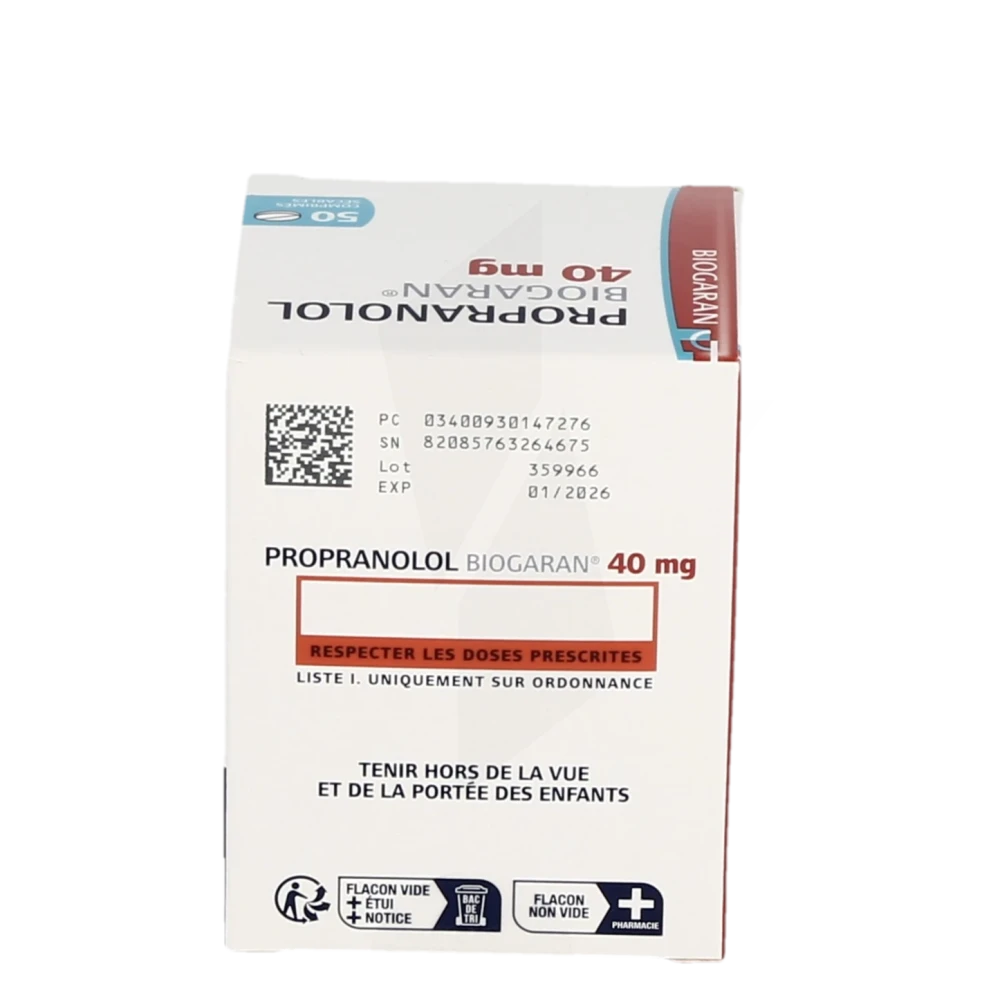 Commander du propranolol generique