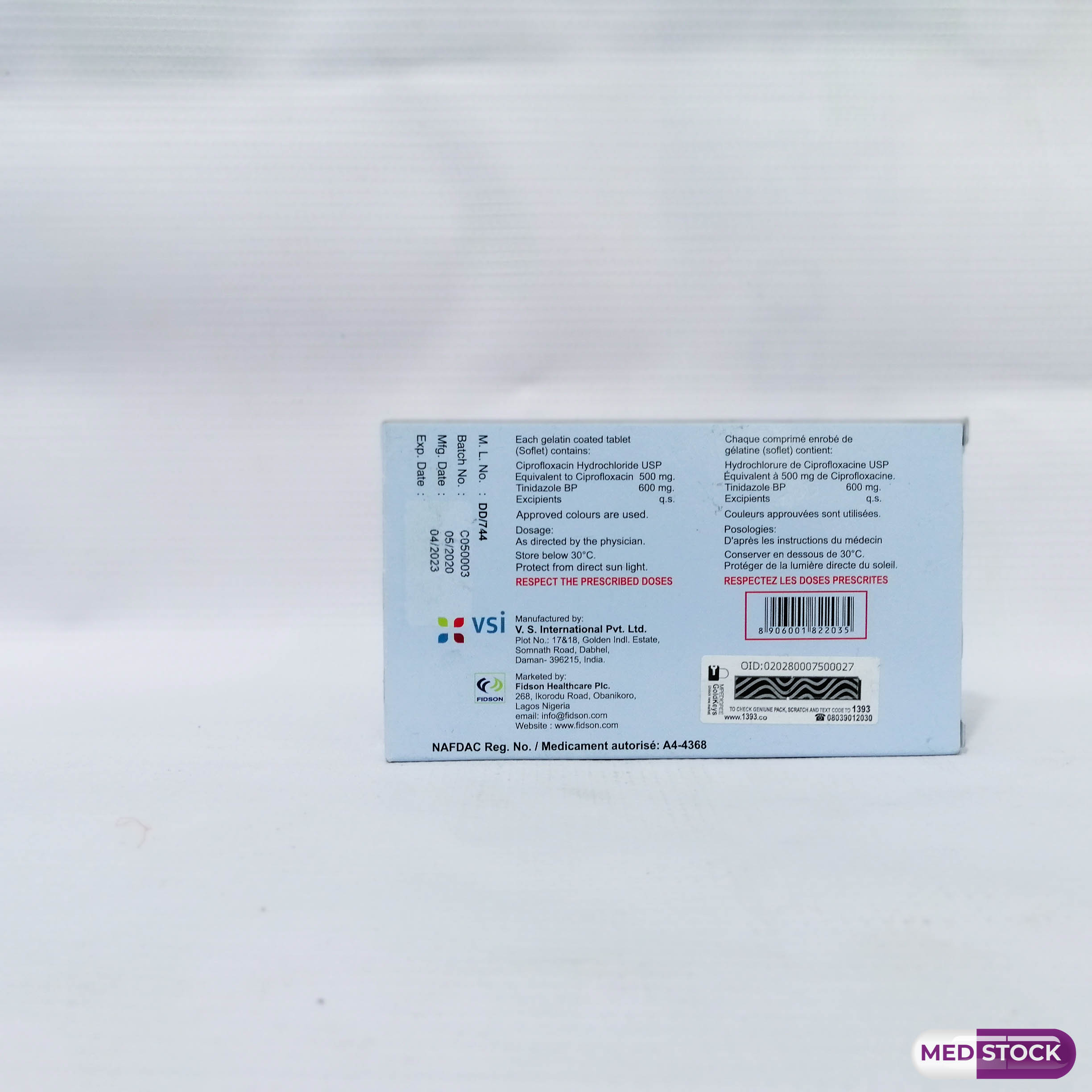 Ciprofloxacin usp 500 mg