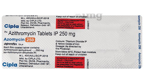 Azithromycin 250mg emc