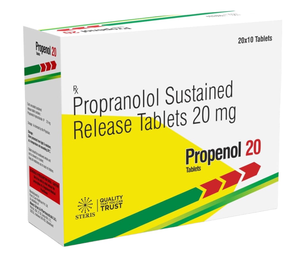 Nadolol 20 mg propranolol