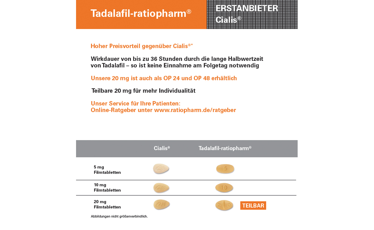 Tadalafil 20mg (12 Filmtbl. Stada)