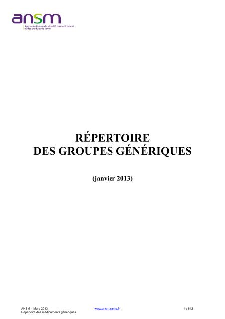 Ciplox générique