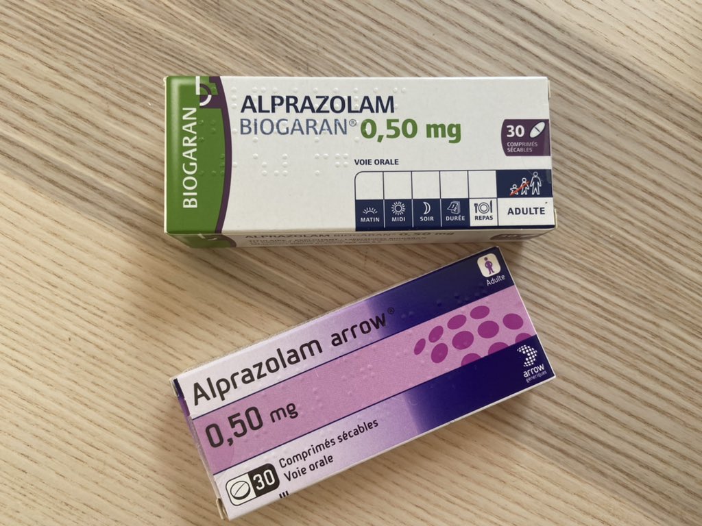 Nom du generique alprazolam