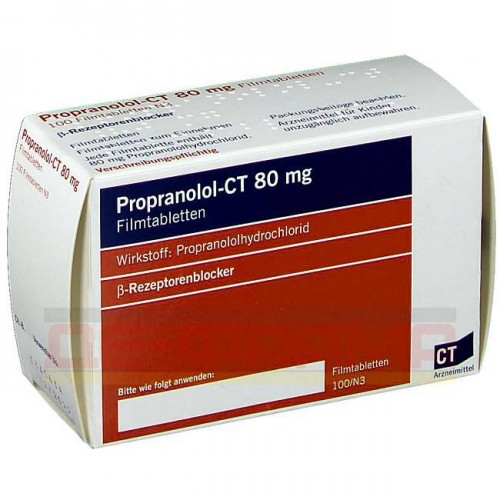 Coût Propranolol