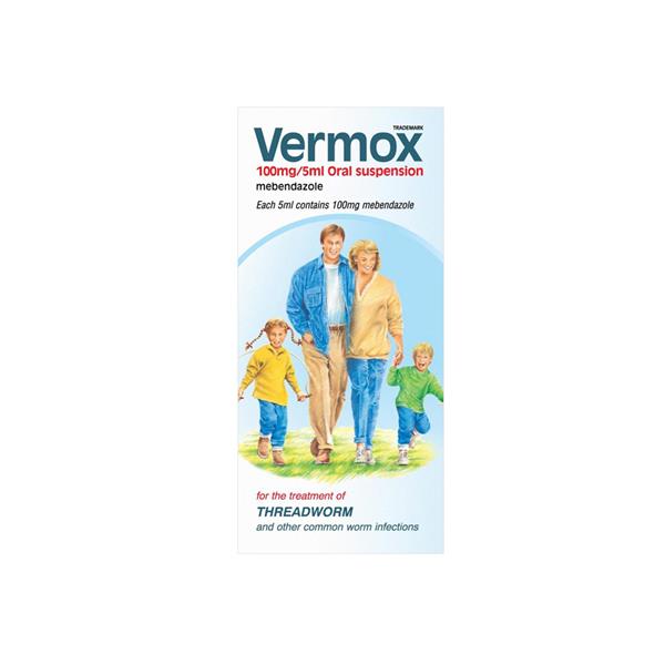 Mebendazole de 100 mg