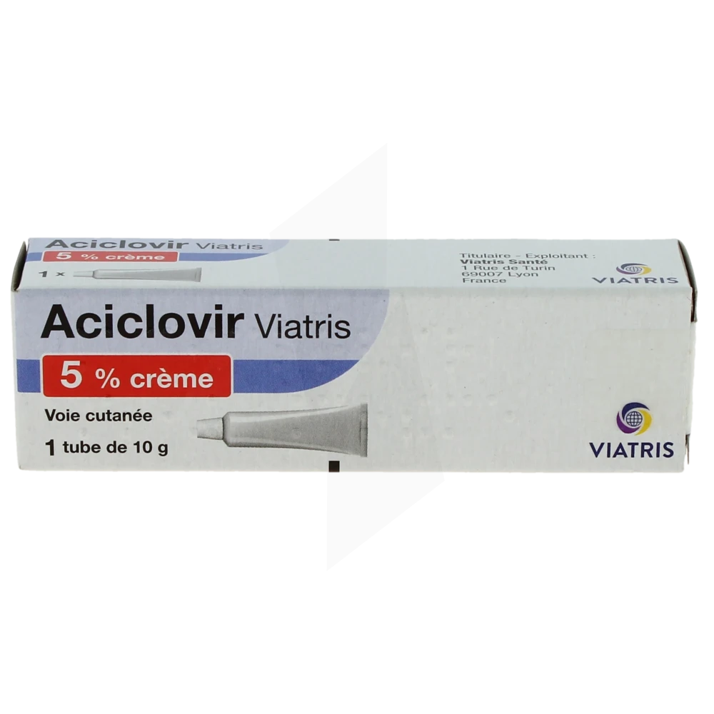 Aciclovir creme prix france