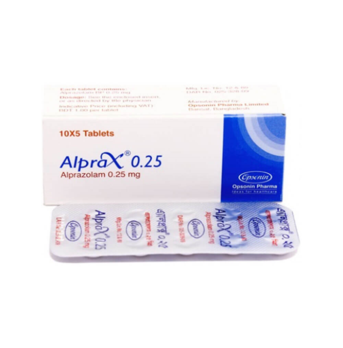 Alprazolam 0.25mg