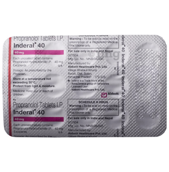 inderal 40 mg prix