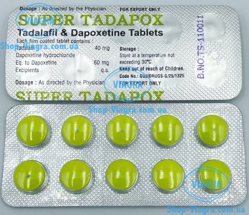 Tadapox 20 Mg Tadalafil 60mg Dapoxetine