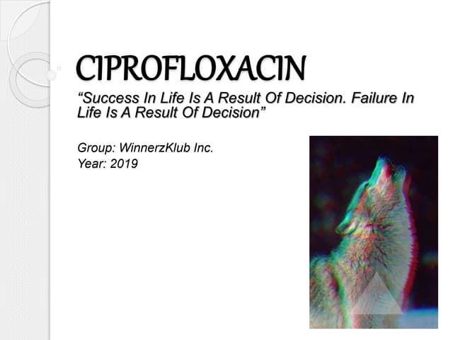 Ciprofloxacin en france