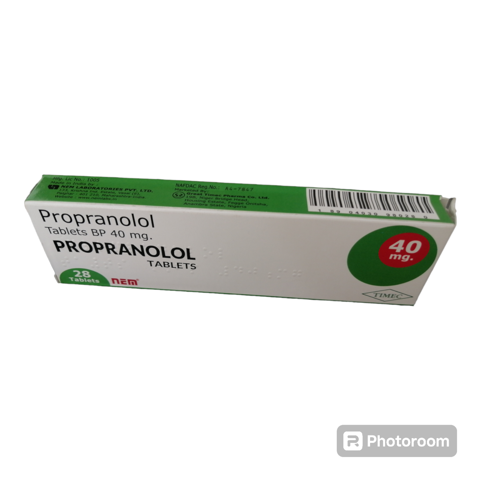 Propranolol Lek 40 Mg