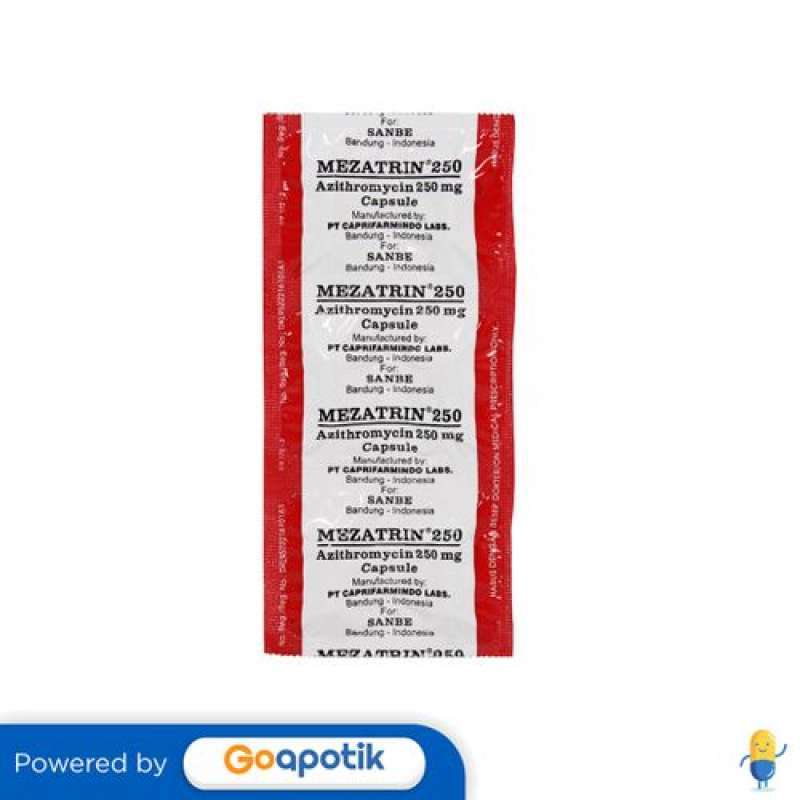 Mezatrin 250 Azithromycin 250 Mg