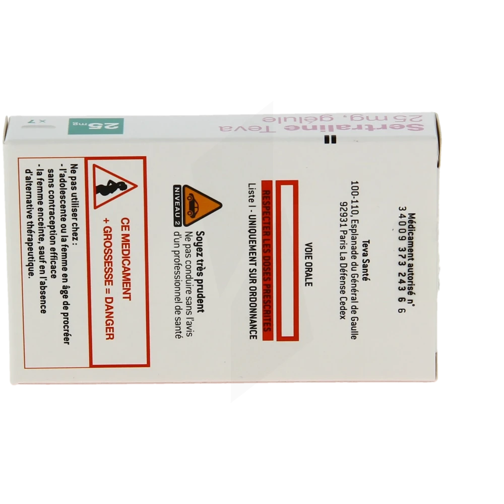 Sertraline 25mg avis