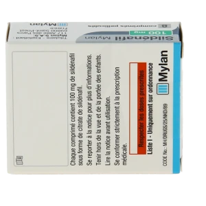 Sildénafil 100mg Mylan