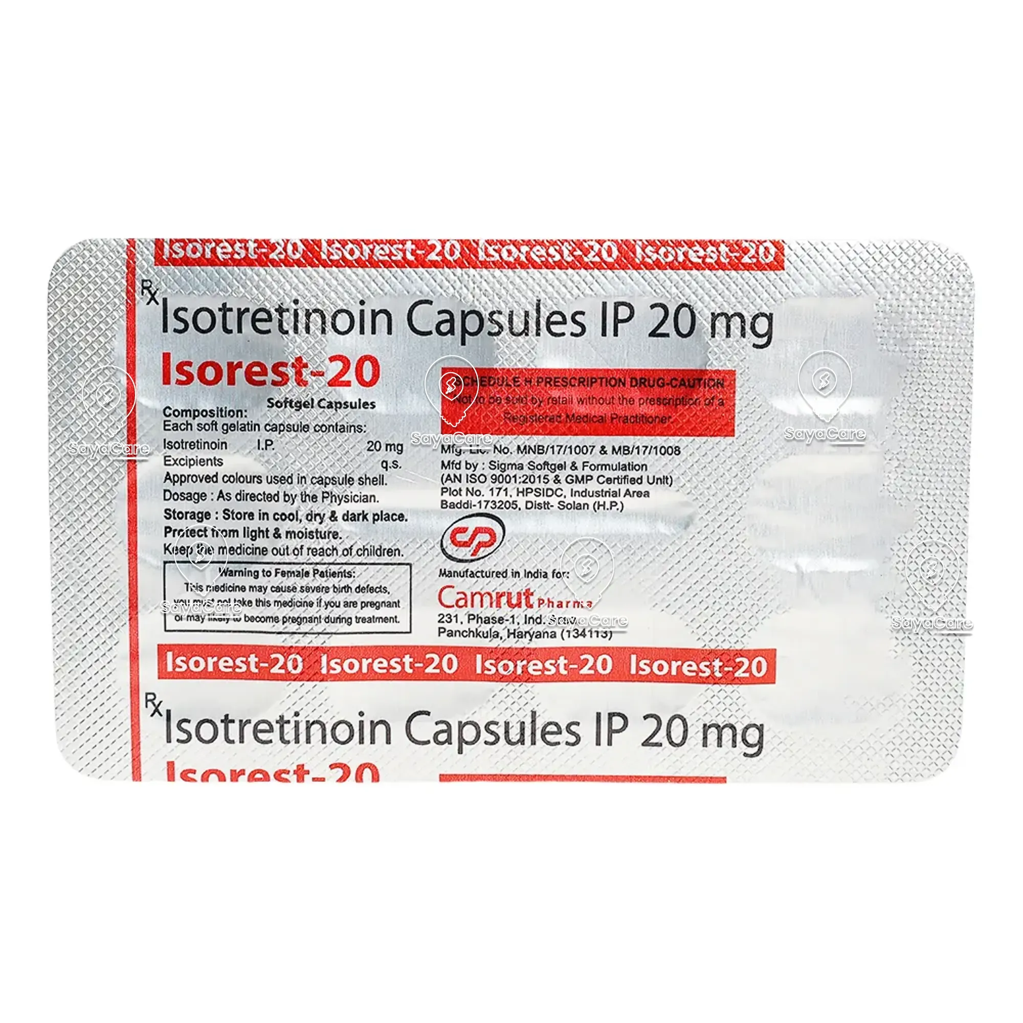 Isotrex 20mg Online