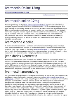 Ivermectin 12mg spc