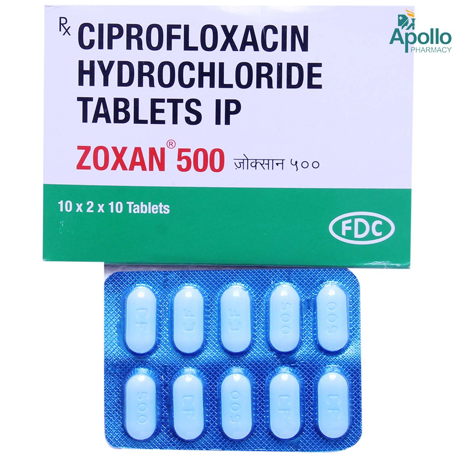 Ciprofloxacin 2 x 500 mg