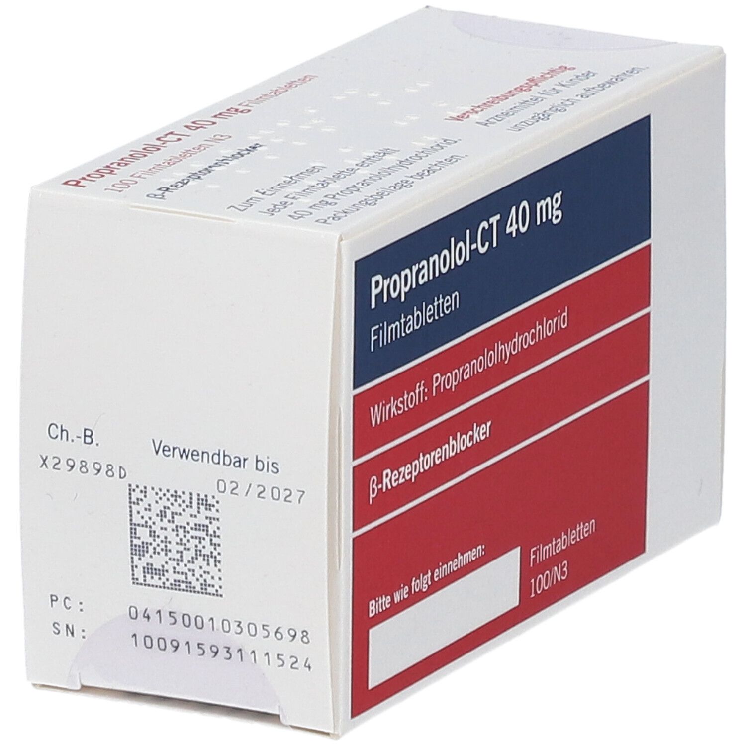 Propranolol 40mg spc