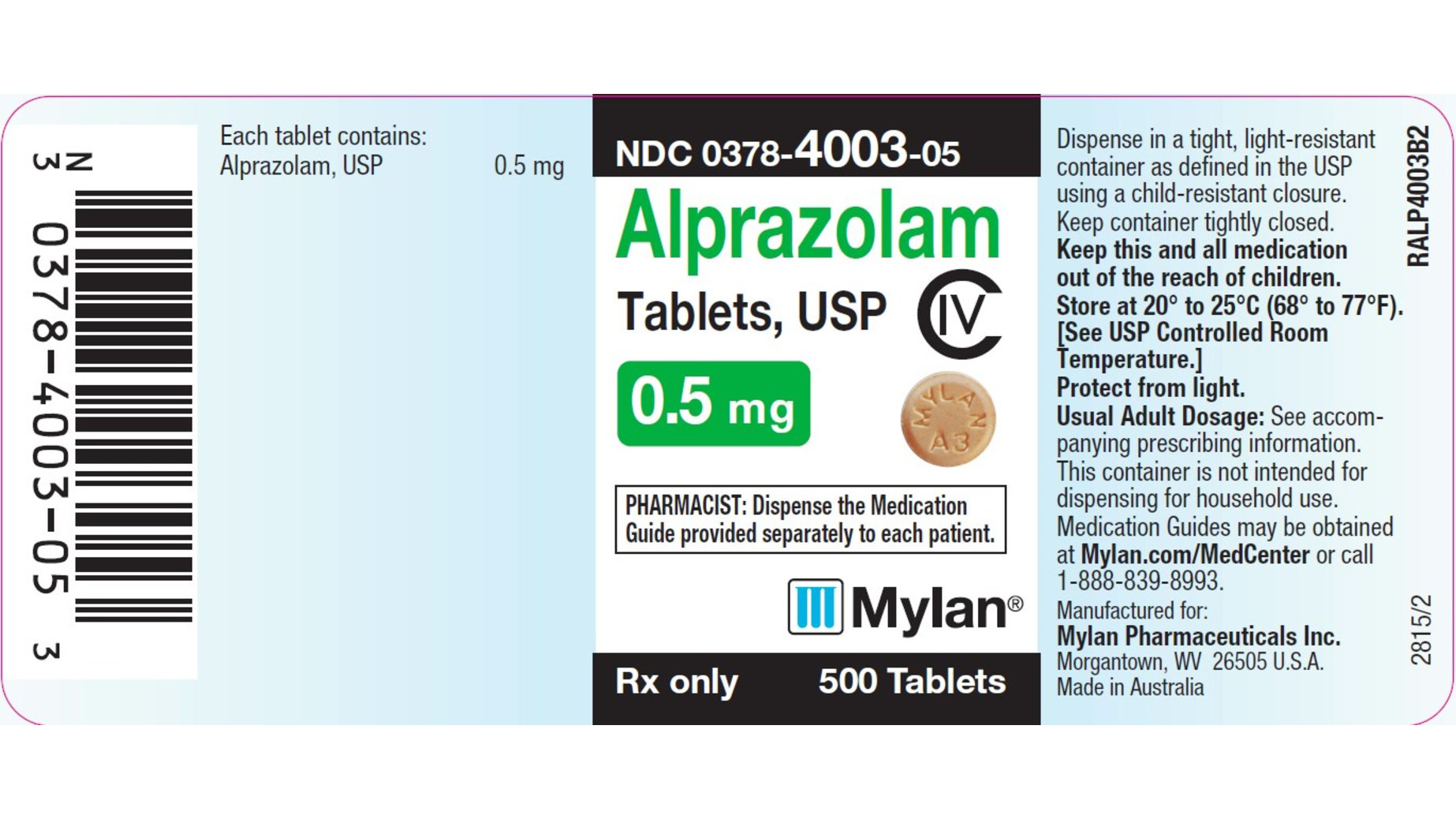 Alprazolam Generique De Xanax