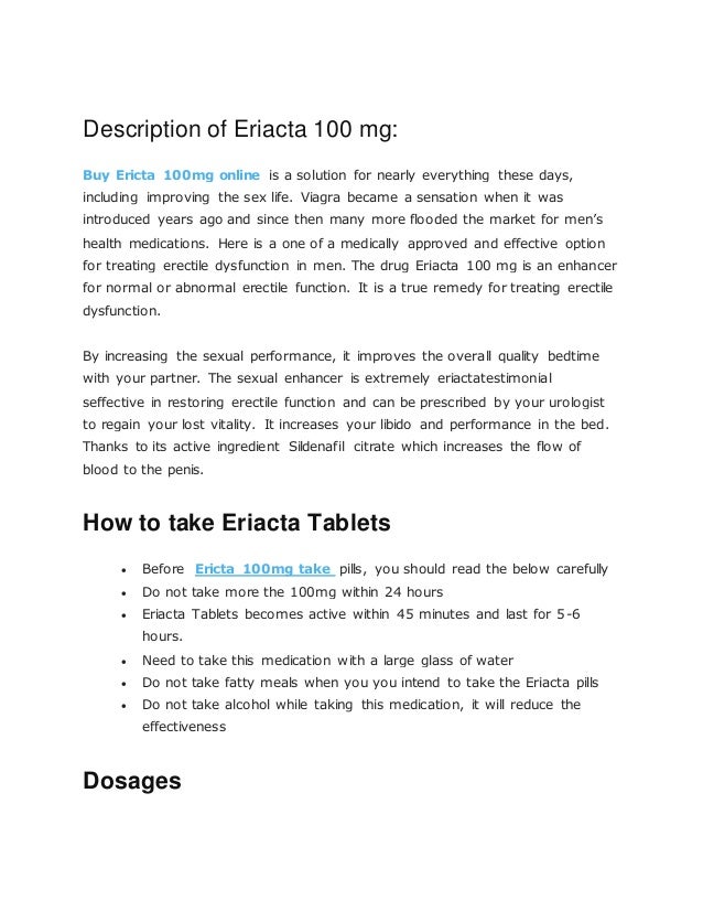 Eriacta online