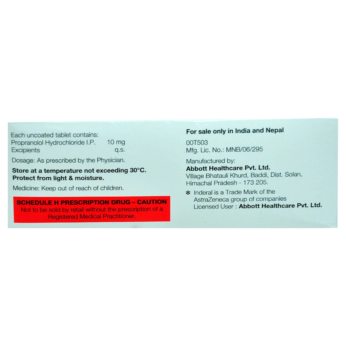 Inderal 10 Mg Online