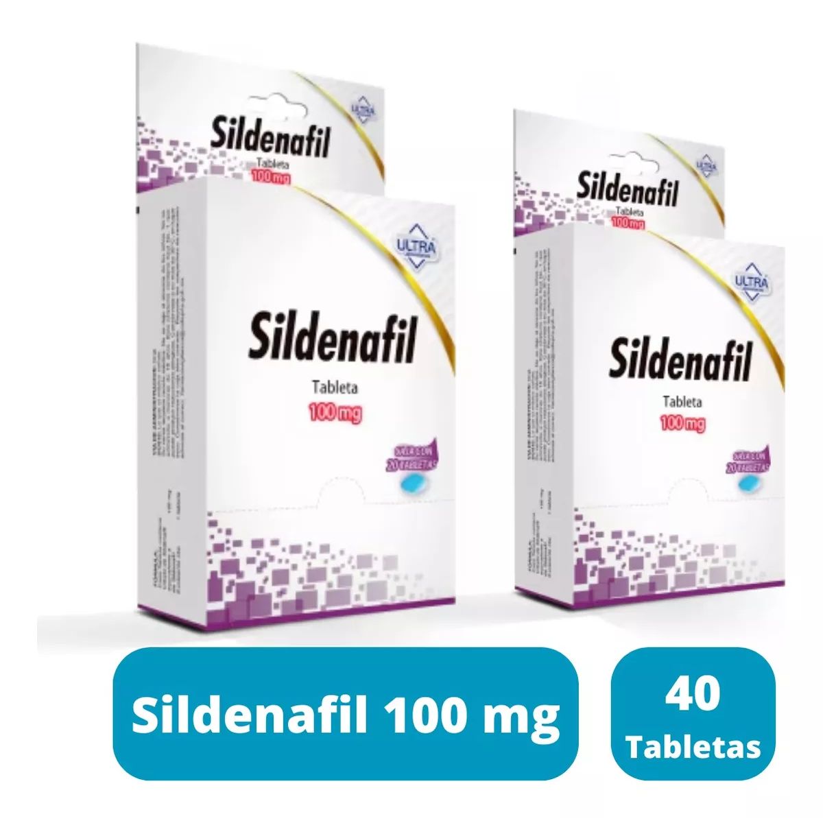 Sildenafil 100 mg 4 tabletas