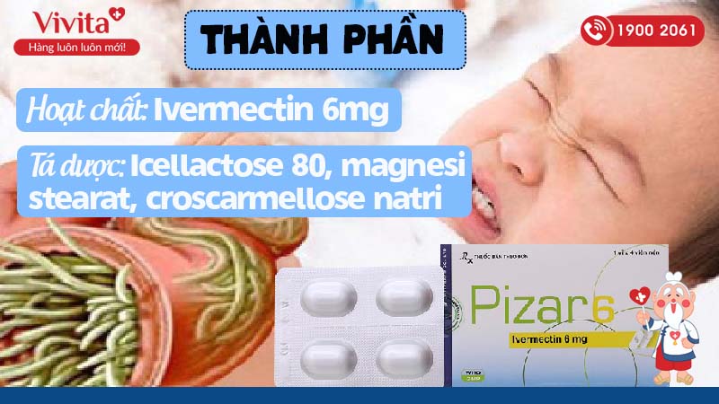 Pizar 6 ivermectin 6mg