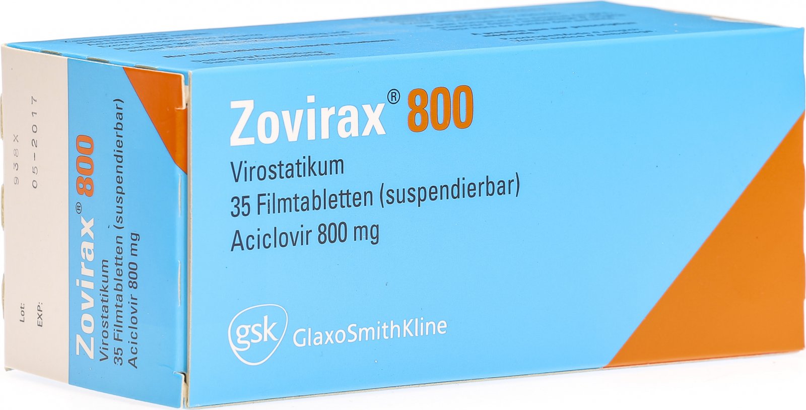 Zovirax de 800 mg
