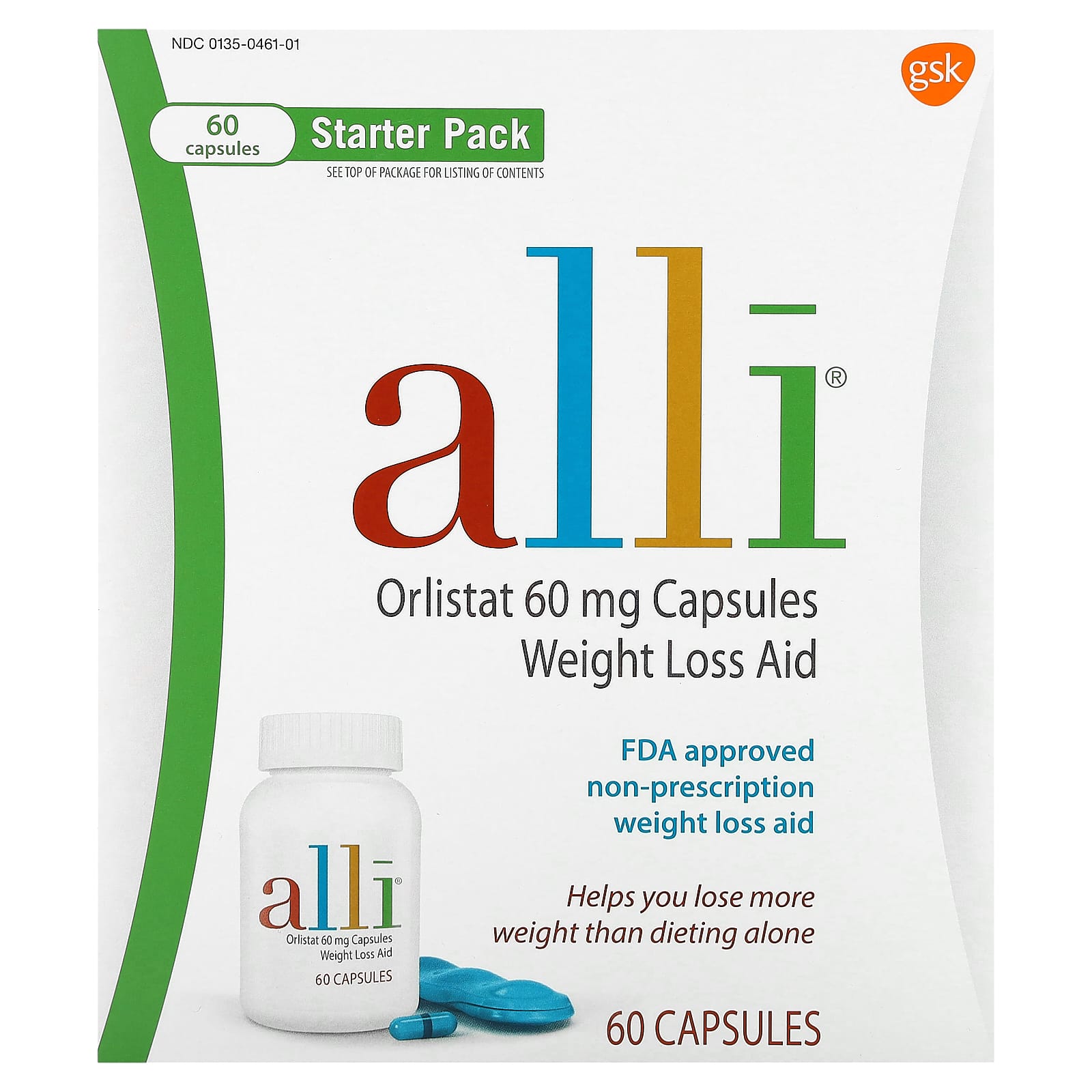 Orlistat de 60 mg