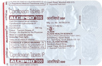 ciprofloxacin xl 500mg