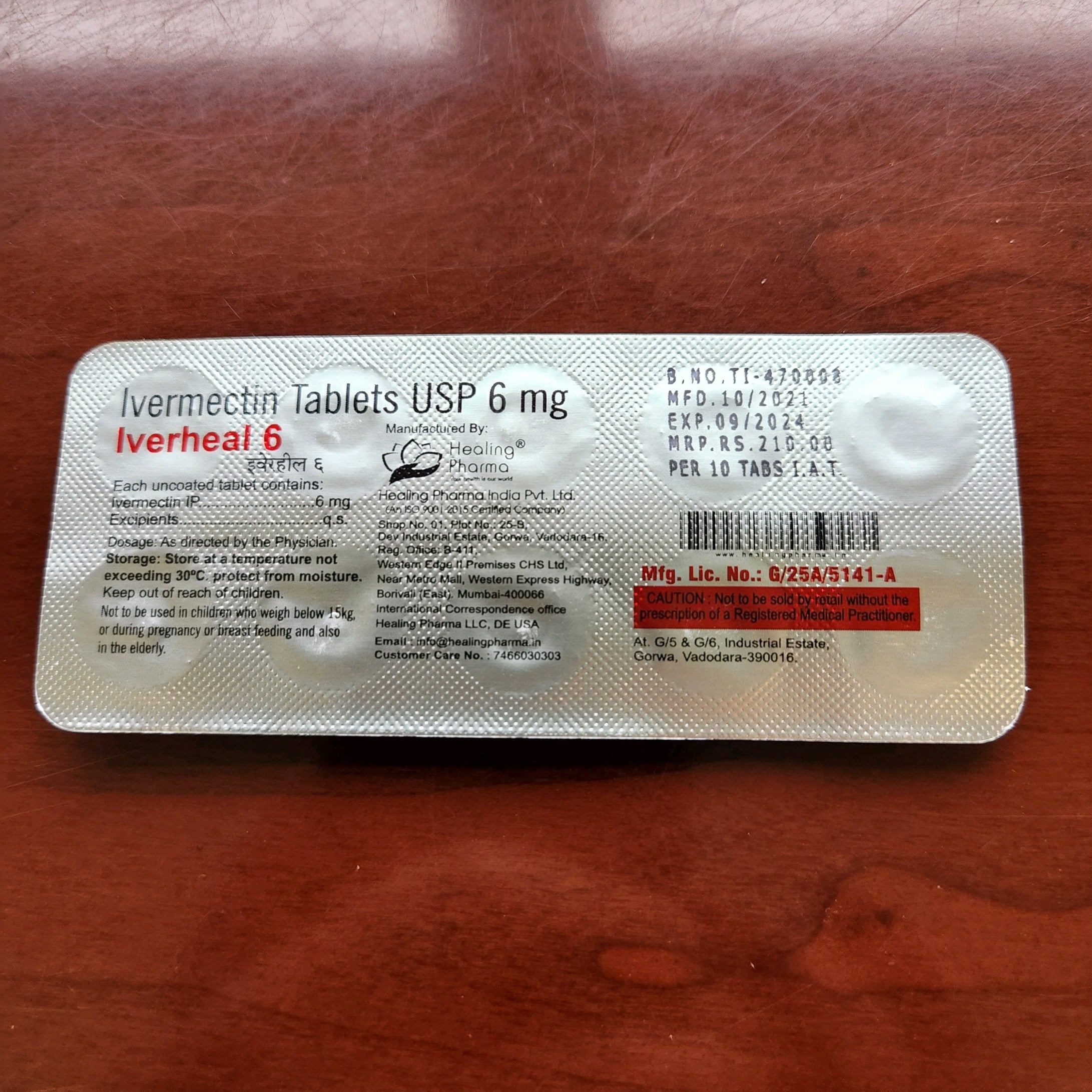 Ivermectin 6 A.t 6mg