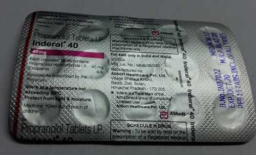 Propranolol X 40 Mg