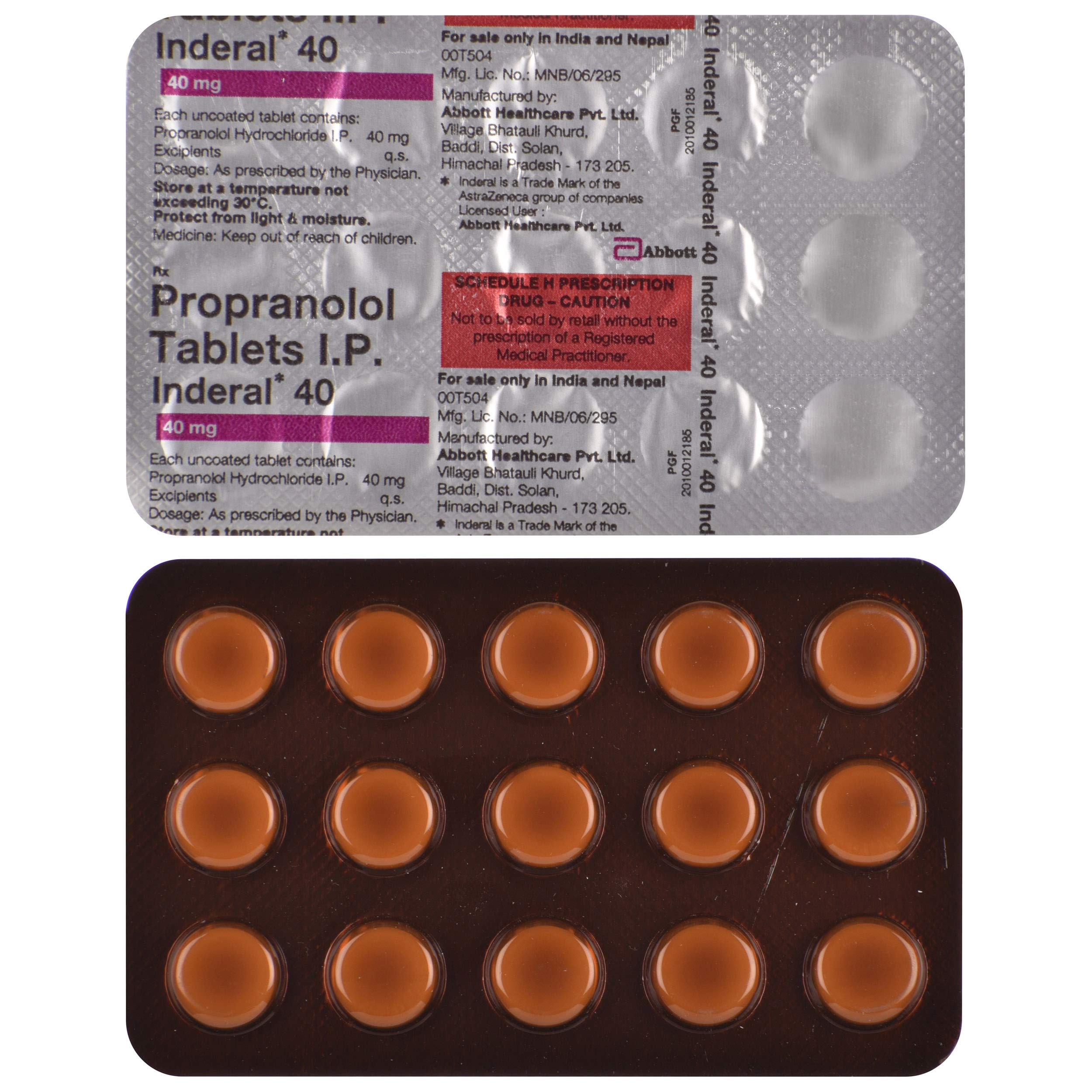 Propranolol Xr 40 Mg