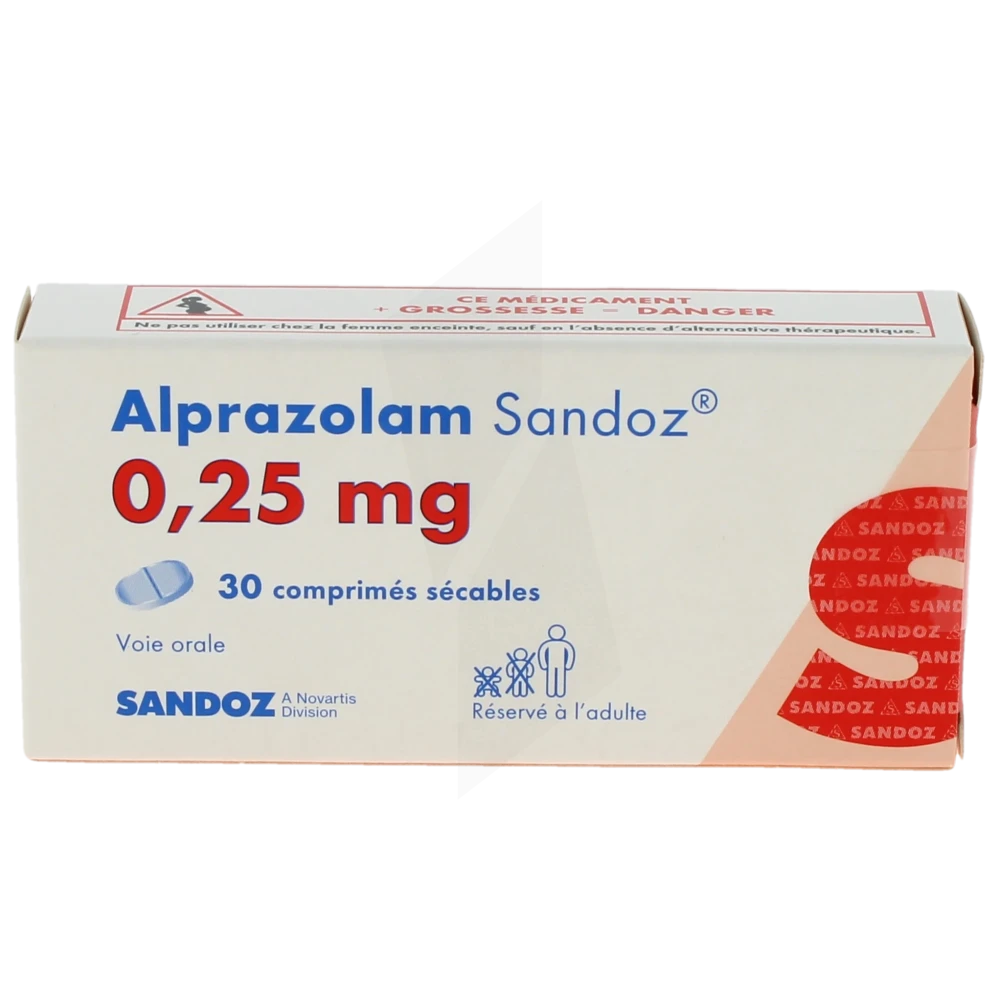 Alprazolam 0.25 mg prix