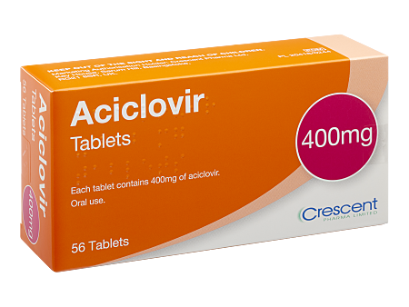 Aciclovir de 200mg ou 400mg