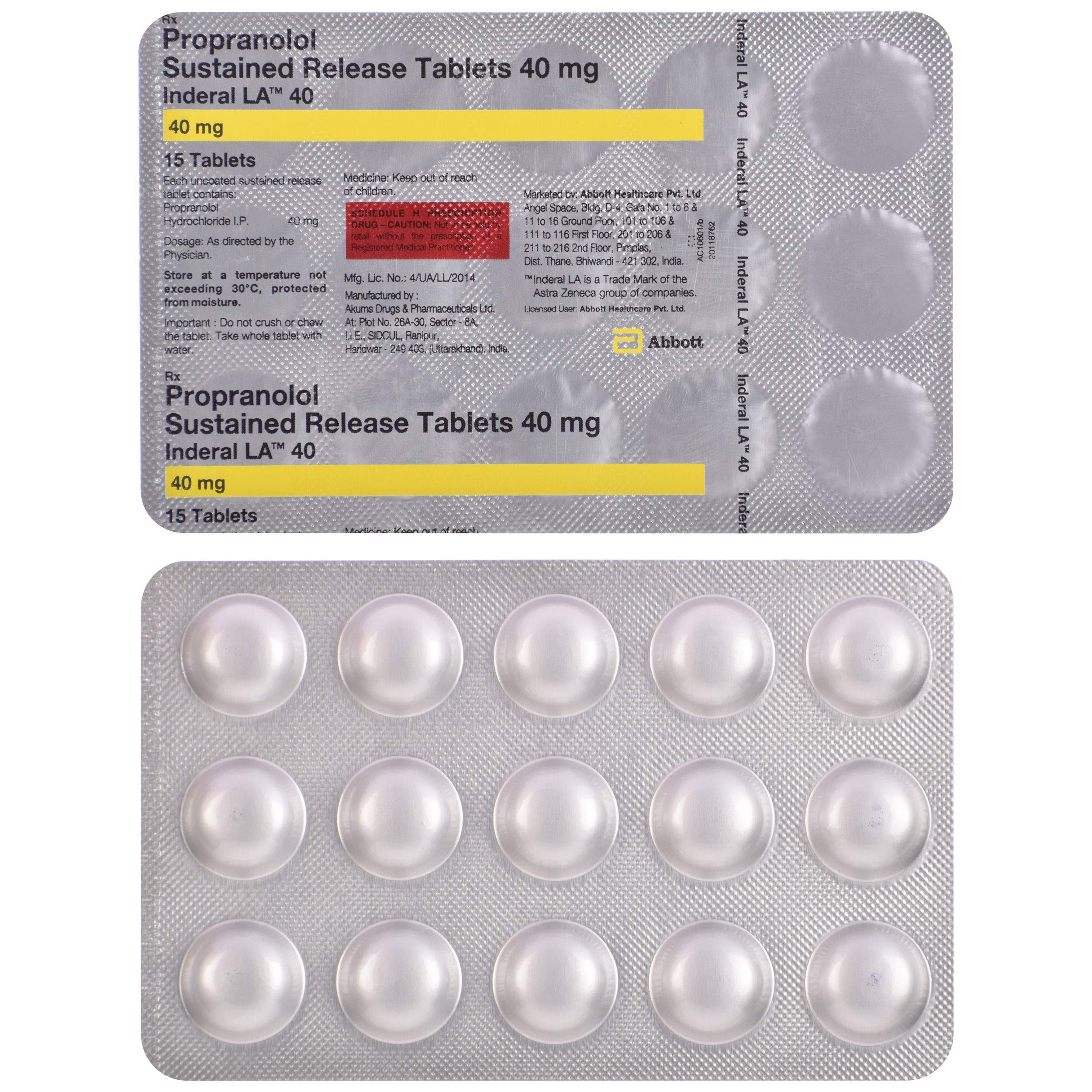 Inderal xl 80mg